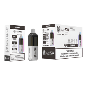 Silver Fox Disposable Clear – 25,000 Puffs