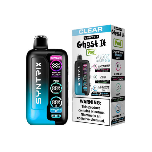 SYNTRIX GHOST IT DISPOSABLE VAPE 40K PUFFS