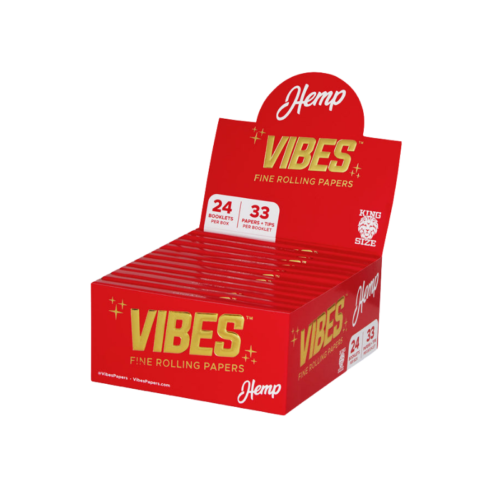 VIBES Papers Box - King Size Slim with Tips