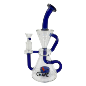 9" Crave Glass Clear & Colored Recycler