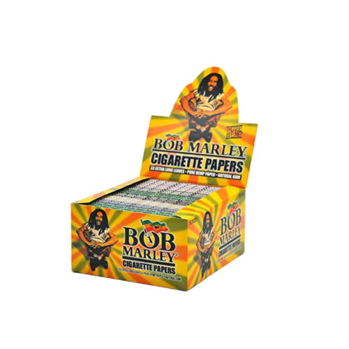Bob Marley Pure Hemp King Size Rolling Papers – 5 Booklet Combo Pack (33 Leaves Each)