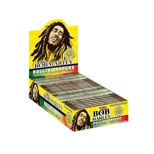 Bob Marley Pure Hemp Rolling Papers 1¼ Size – 25 Pack Box (50 Leaves Each)