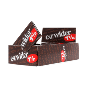 E-Z Wider - 1 1/2" Classic Brown Rolling Paper - Box of 24 Booklets with 24 Leaves per Booklet
