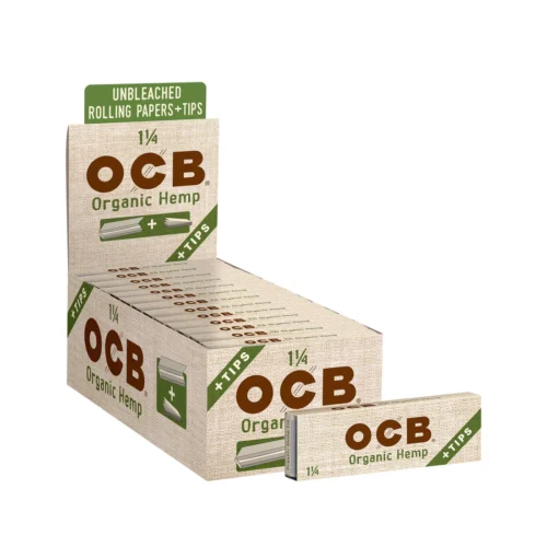 OCB Organic Hemp 1¼ Rolling Papers + Tips Regular