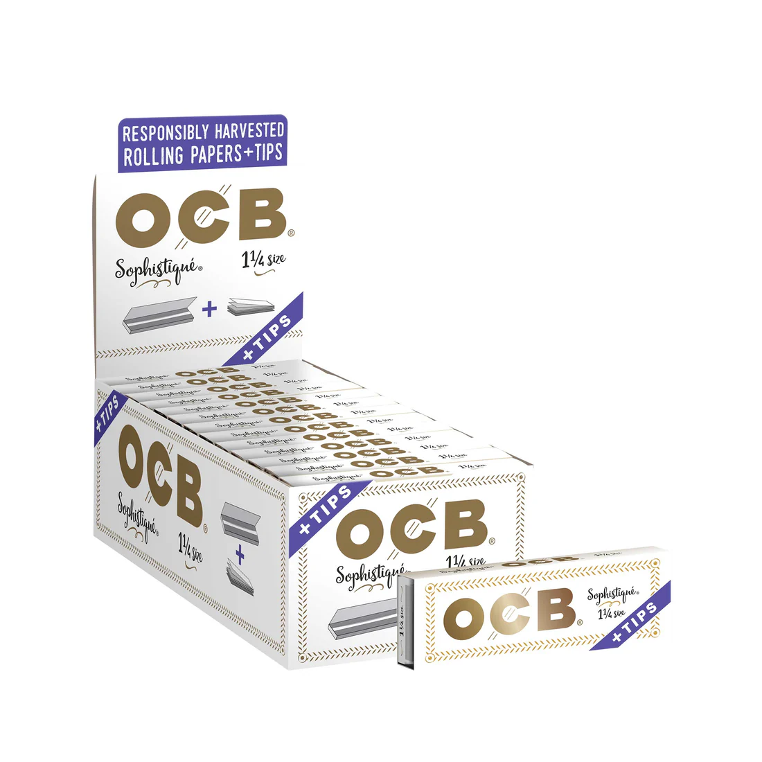 OCB Sophistique® 1¼ Rolling Papers + Tips